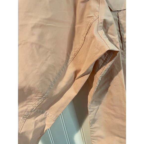 Wrangler ATG Angler X-Large Peach Button-Up Shirt For Men - Picture 5 of 16